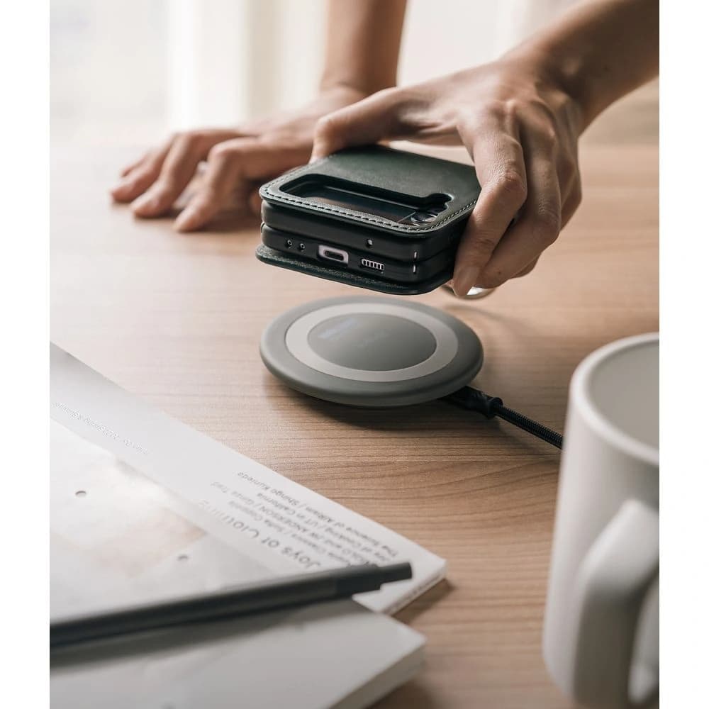 Case Ringke Signature Folio Samsung Galaxy Z Flip 4 Dunkelgrün - 11