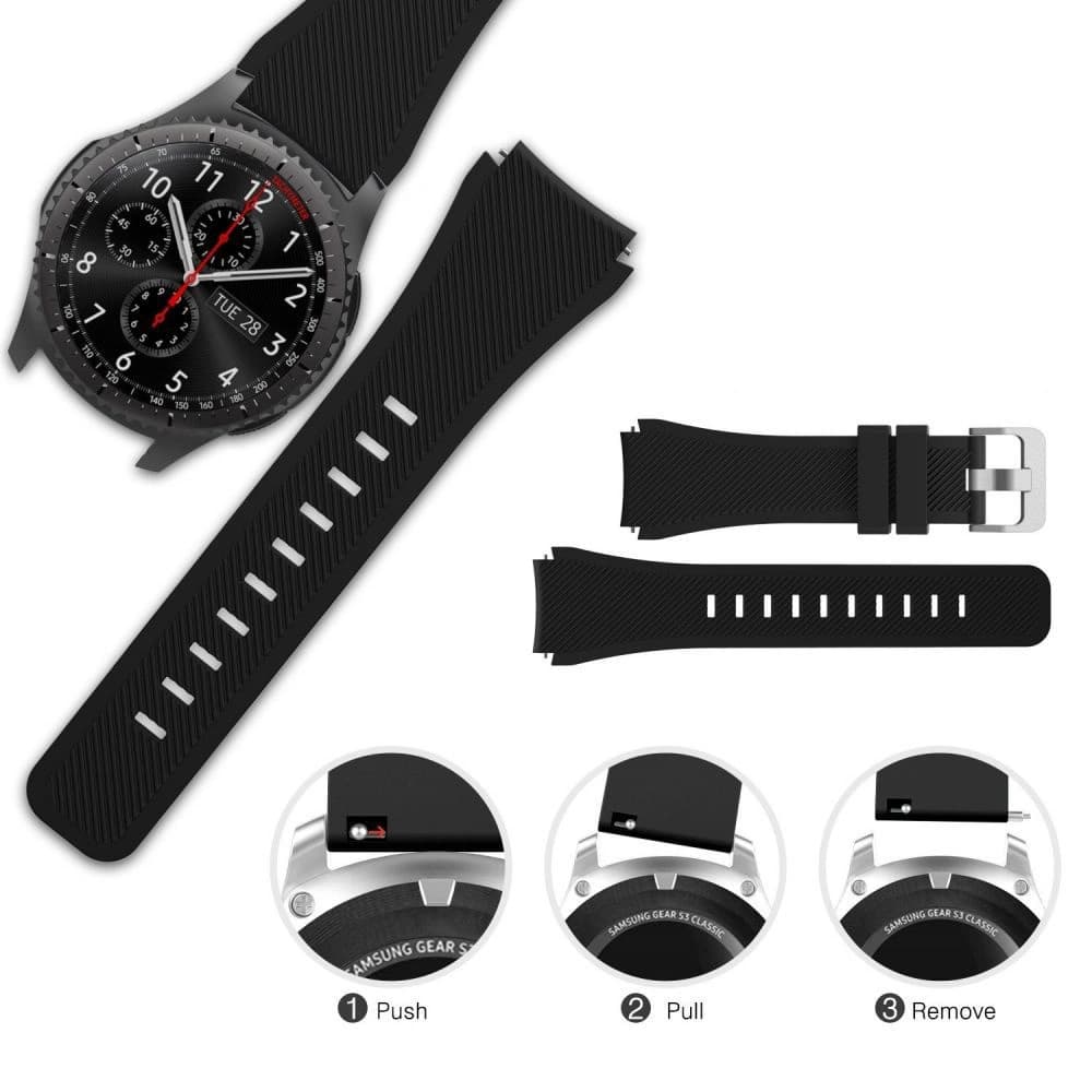 Pasek Tech-Protect Smoothband Samsung Galaxy Watch 46mm Albastru Întunecat - 4