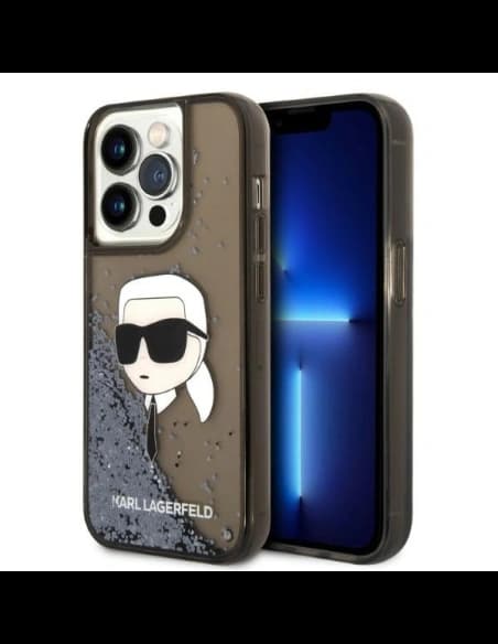 Etui Karl Lagerfeld KLHCP14XLNKHCK Apple iPhone 14 Pro Max černý/black hardcase Glitter NFT Karl Head