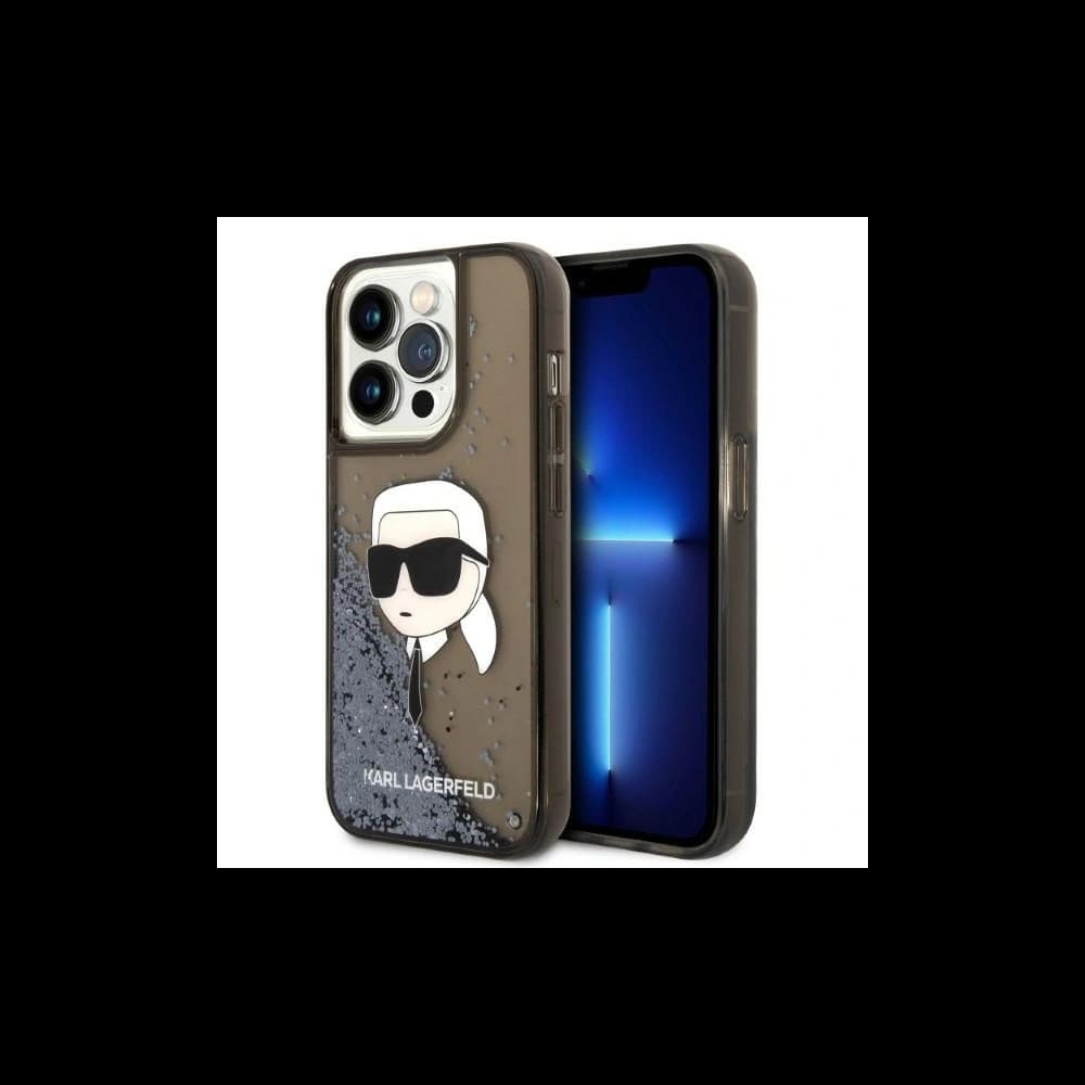 Etui Karl Lagerfeld KLHCP14XLNKHCK Apple iPhone 14 Pro Max černý/black hardcase Glitter NFT Karl Head - 1