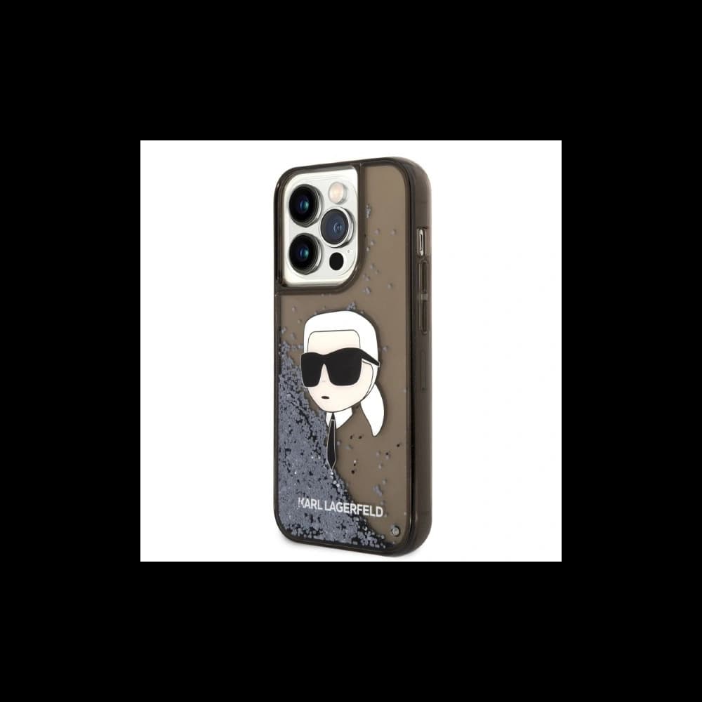 Etui Karl Lagerfeld KLHCP14XLNKHCK Apple iPhone 14 Pro Max černý/black hardcase Glitter NFT Karl Head - 2