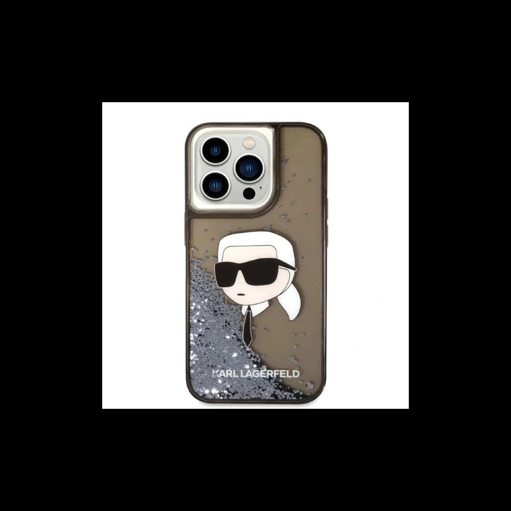 Etui Karl Lagerfeld KLHCP14XLNKHCK Apple iPhone 14 Pro Max černý/black hardcase Glitter NFT Karl Head - 3