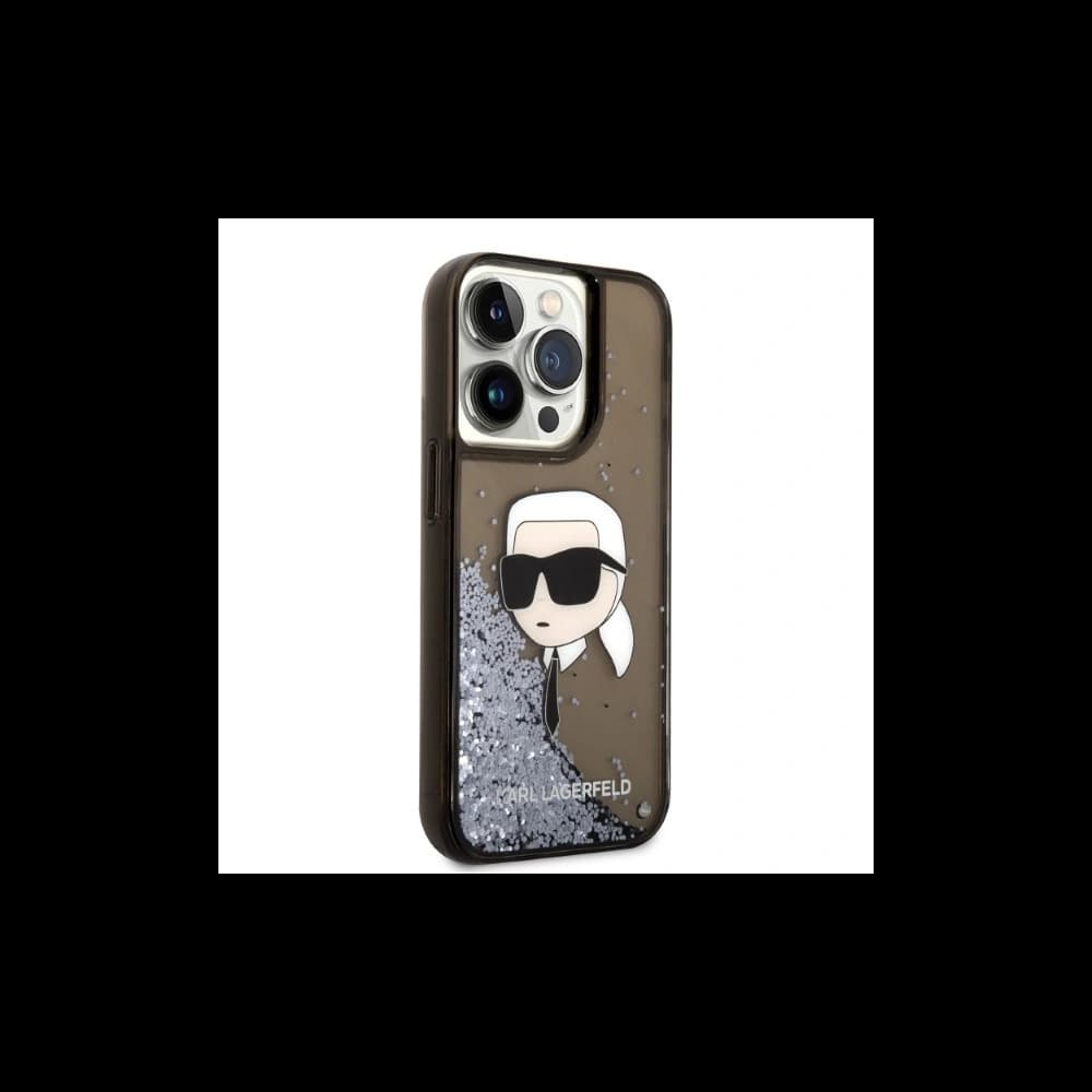 Etui Karl Lagerfeld KLHCP14XLNKHCK Apple iPhone 14 Pro Max černý/black hardcase Glitter NFT Karl Head - 4