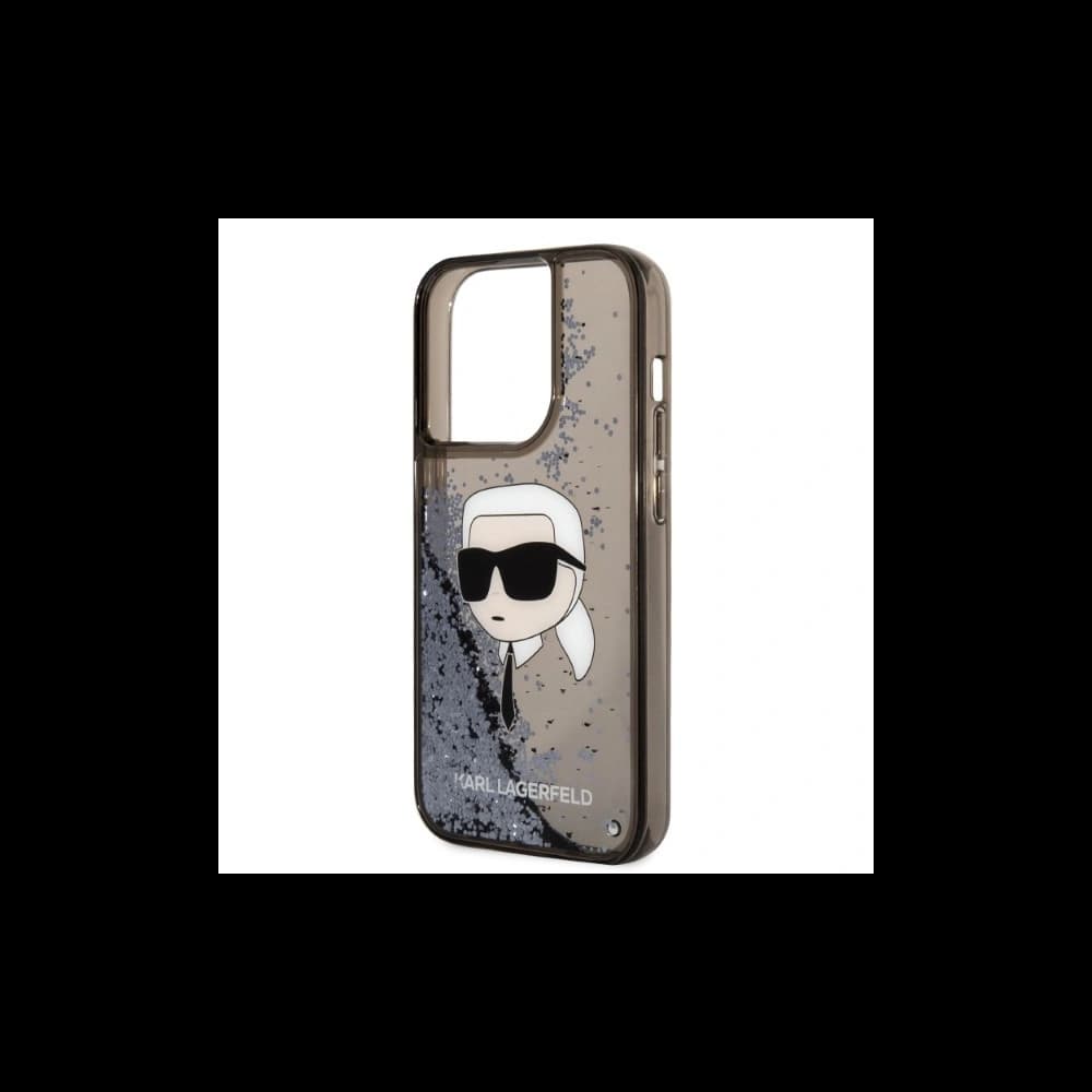 Etui Karl Lagerfeld KLHCP14XLNKHCK Apple iPhone 14 Pro Max černý/black hardcase Glitter NFT Karl Head - 6