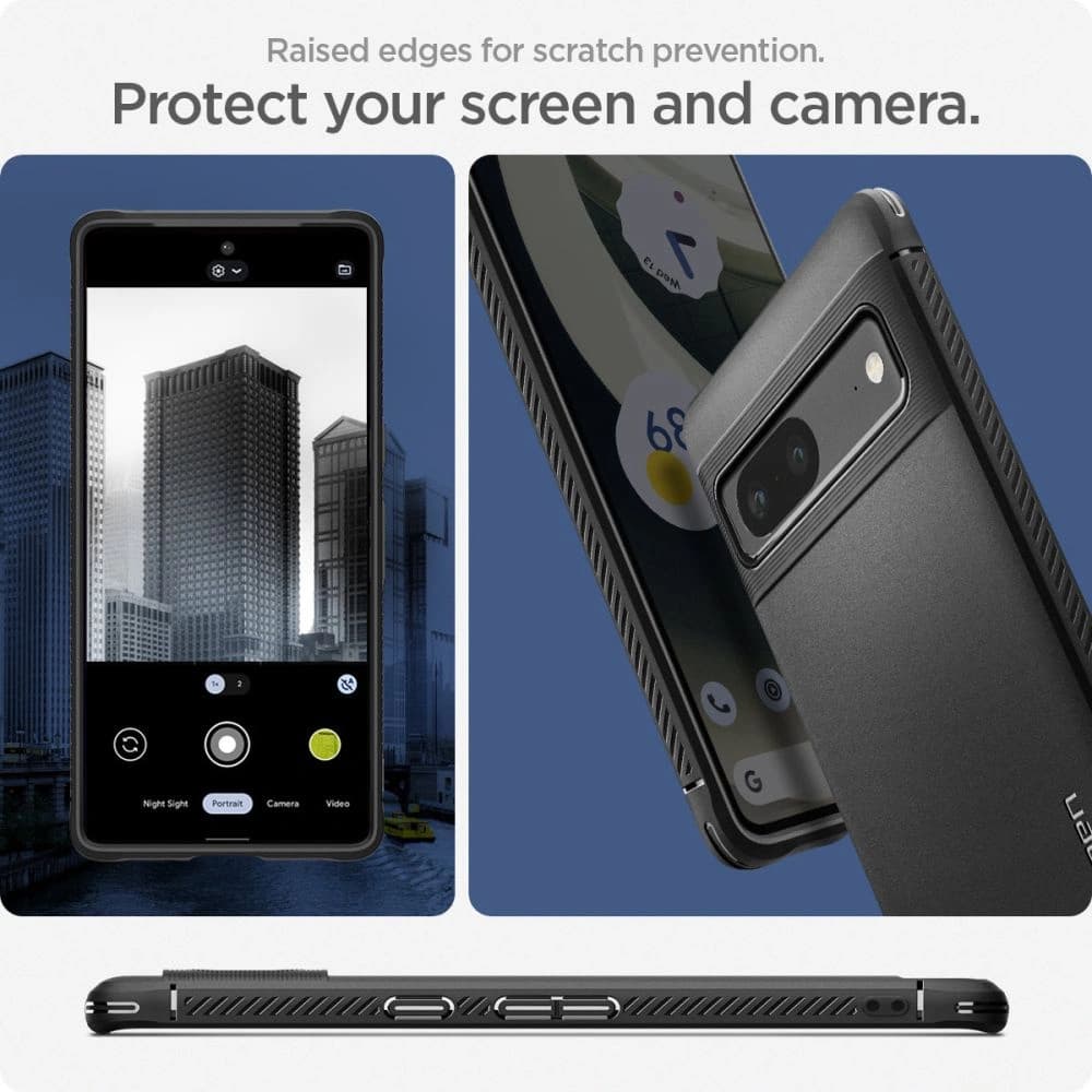 Etui Spigen Rugged Armor Google Pixel 7 Matt Fekete - 15