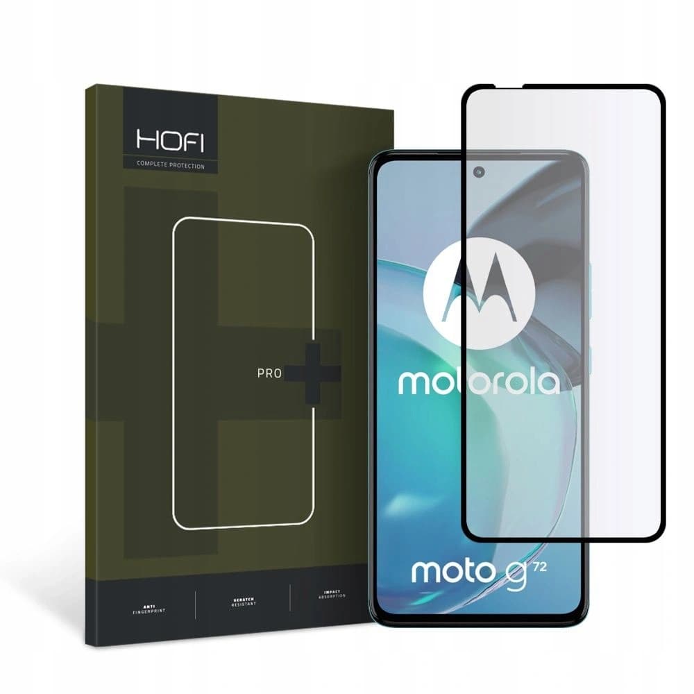 Gehärtetes Glas Hofi Glass Pro+ Motorola Moto G72 Schwarz - 1