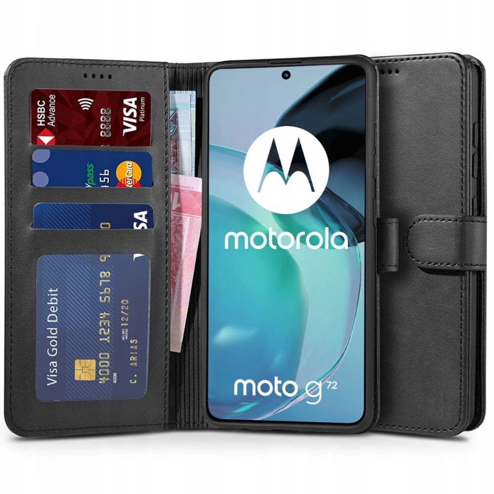 Tech-Protect Wallet Motorola Moto G72 Black - 1