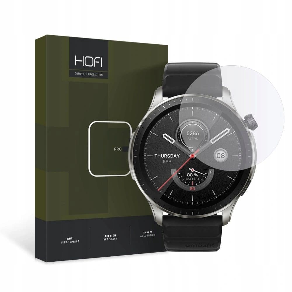 Edzett üveg Hofi Glass Pro+ Amazfit GTR 4 Átlátszó - 1