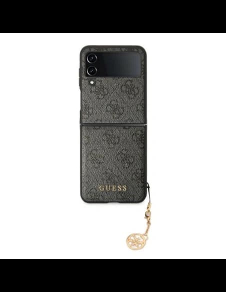 Etui Guess GUHCZF4GF4GGR F721 Samsung Galaxy Z Flip 4 šedý/grey hardcase 4G Charms Collection