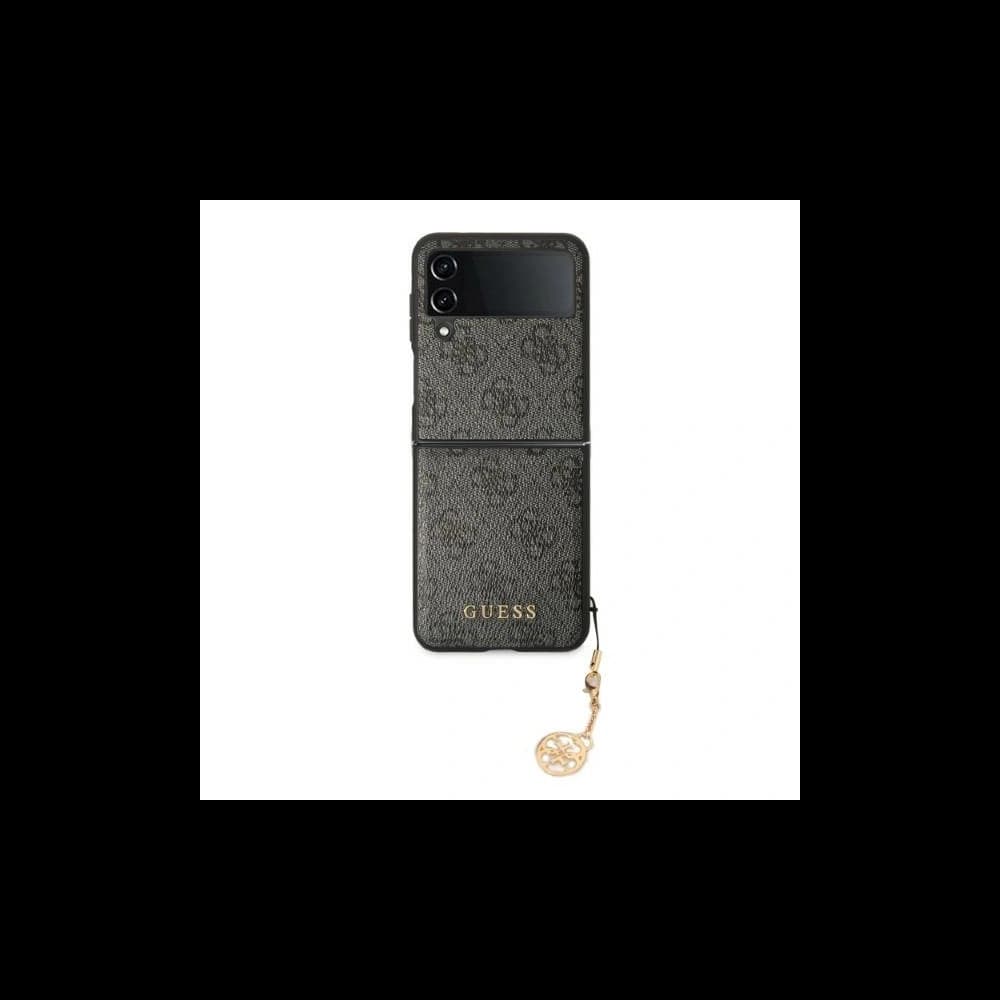 Etui Guess GUHCZF4GF4GGR F721 Samsung Galaxy Z Flip 4 šedý/grey hardcase 4G Charms Collection - 1