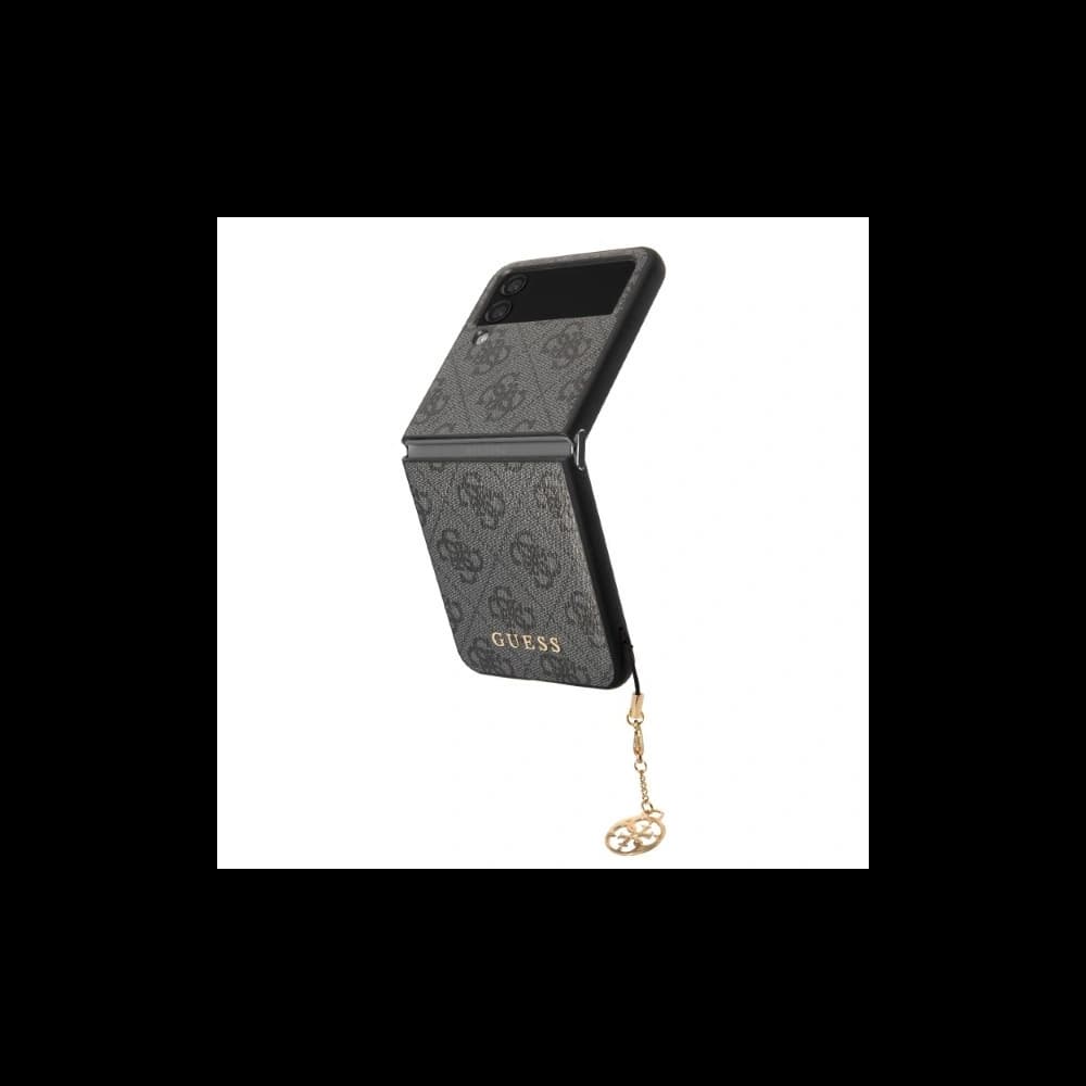 Etui Guess GUHCZF4GF4GGR F721 Samsung Galaxy Z Flip 4 šedý/grey hardcase 4G Charms Collection - 2