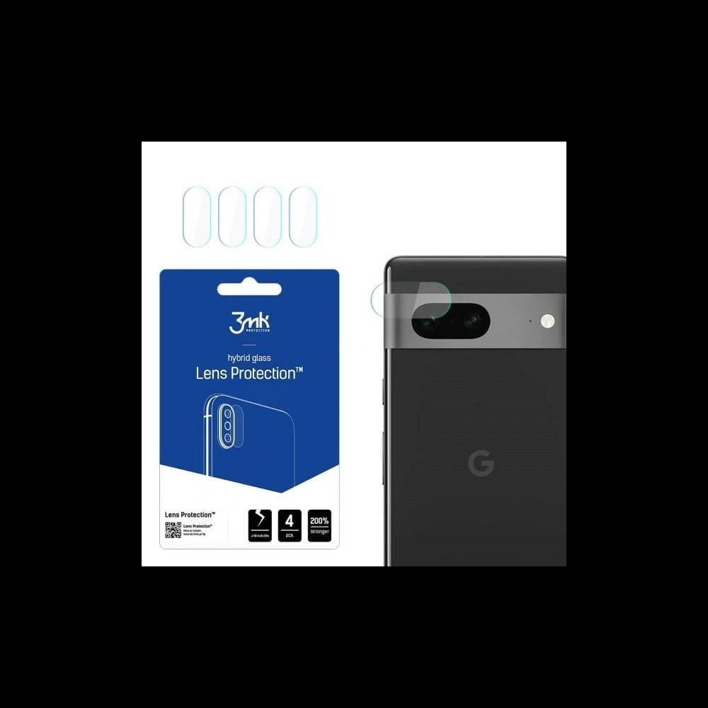 Hybridní sklo na objektiv fotoaparátu 3MK Lens Protect Google Pixel 7 [4 PACK] - 1