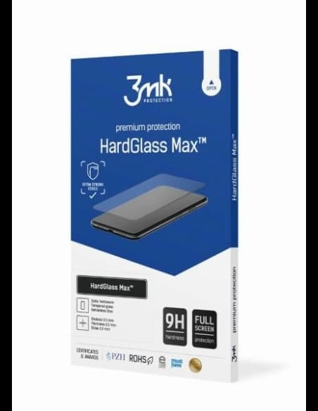 Edzett üveg 3MK HardGlass Max Xiaomi Redmi Note 12 fekete