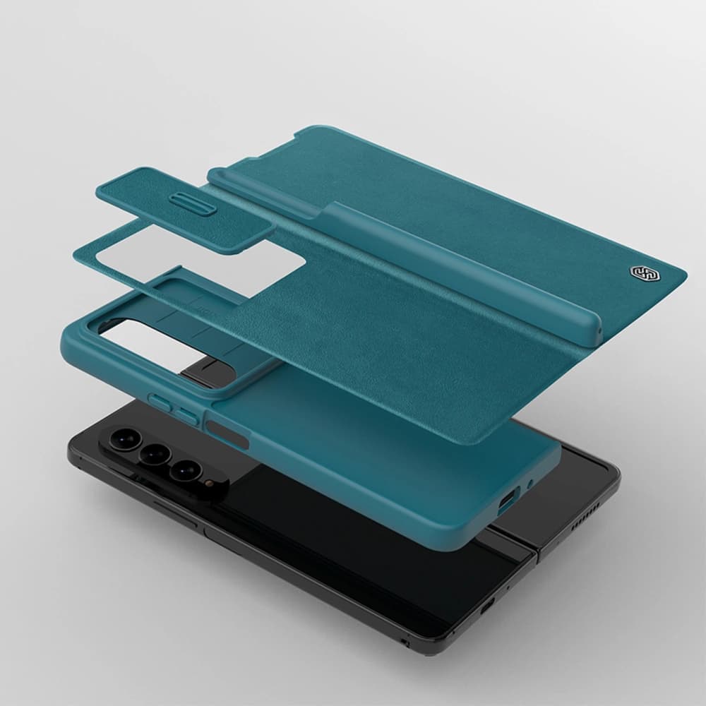 Etui Nillkin Qin Leather Pro Samsung Galaxy Z Fold 4 zöld - 16