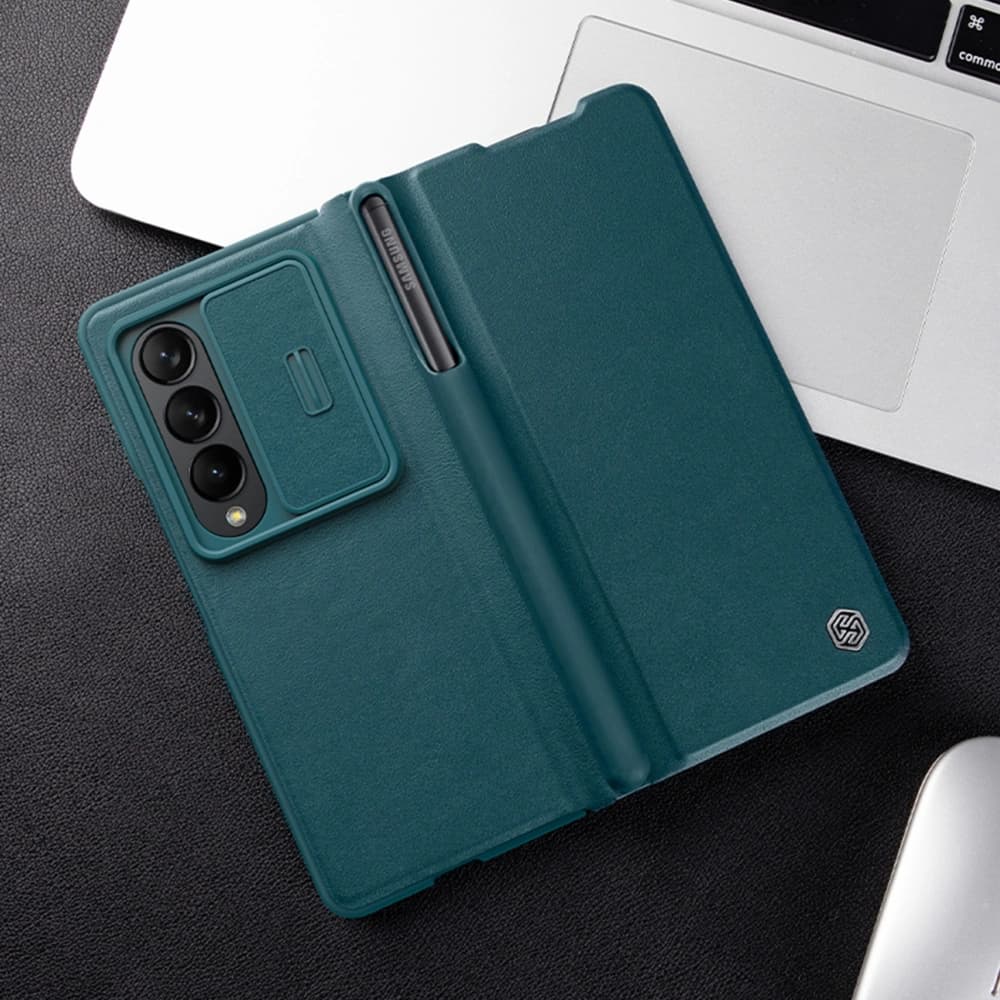 Etui Nillkin Qin Leather Pro Samsung Galaxy Z Fold 4 zöld - 17