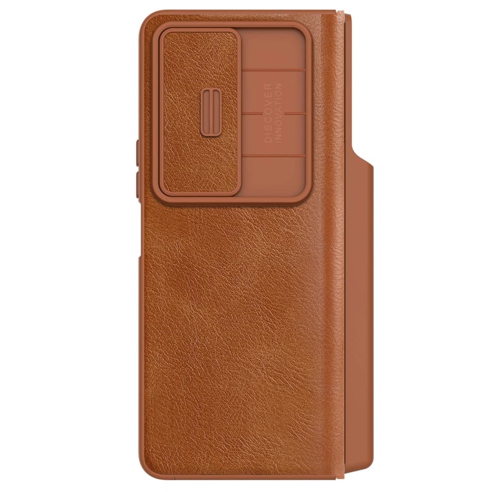 Etui Nillkin Qin Leather Pro Samsung Galaxy Z Fold 4 hnědé - 1