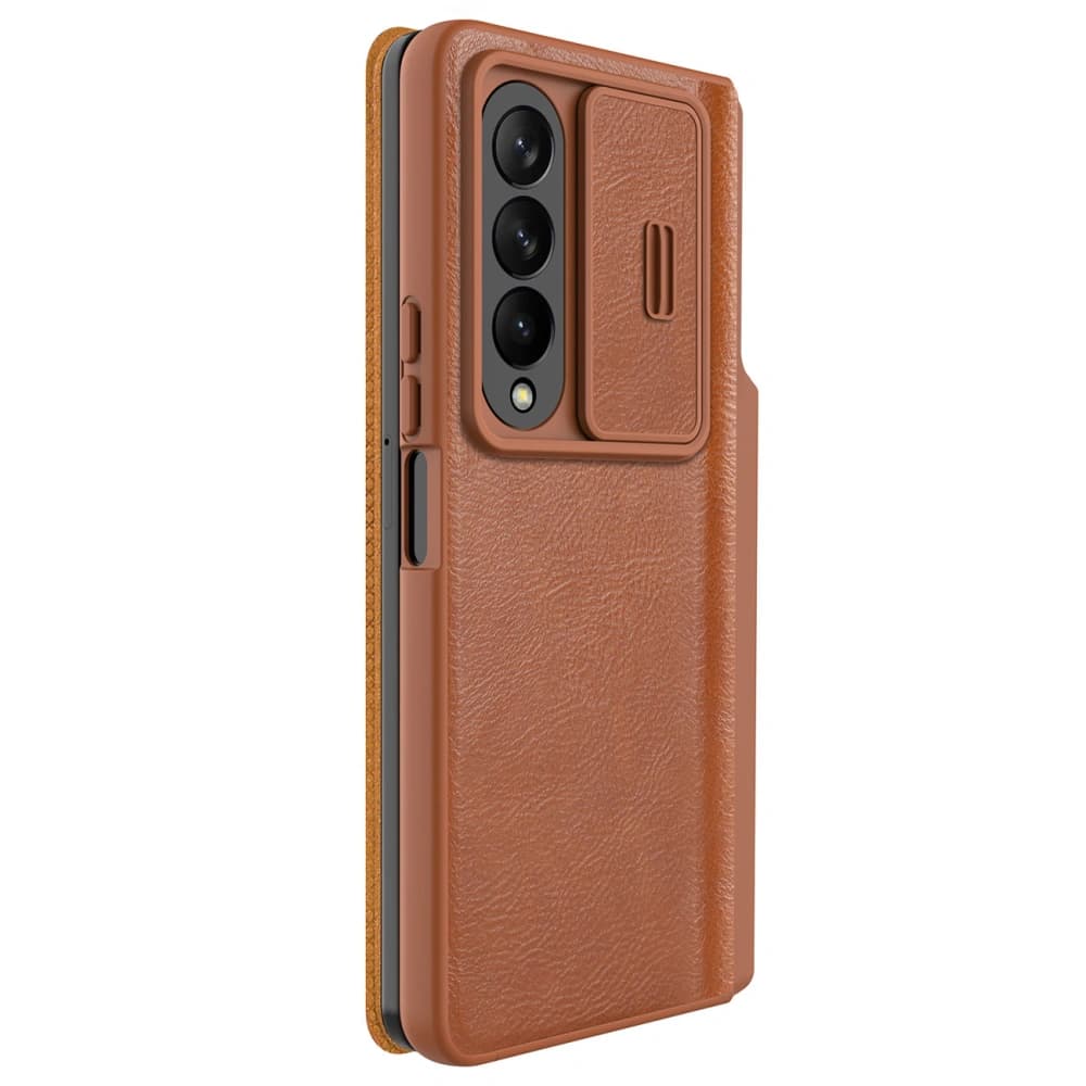 Etui Nillkin Qin Leather Pro Samsung Galaxy Z Fold 4 hnědé - 3