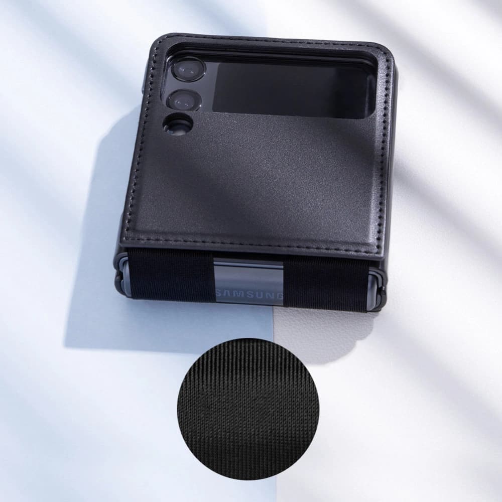 Nillkin Qin Vegan Leather Samsung Galaxy Z Flip 4 black - 12