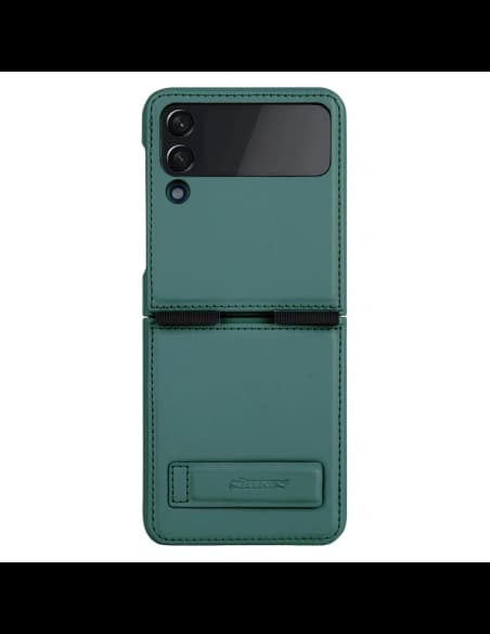 Etui Nillkin Qin Vegan Leather Samsung Galaxy Z Flip 4 tmavě zelené