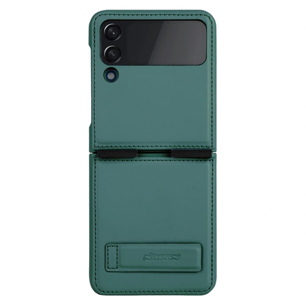 Etui Nillkin Qin Vegan Leather Samsung Galaxy Z Flip 4 tmavě zelené - 1
