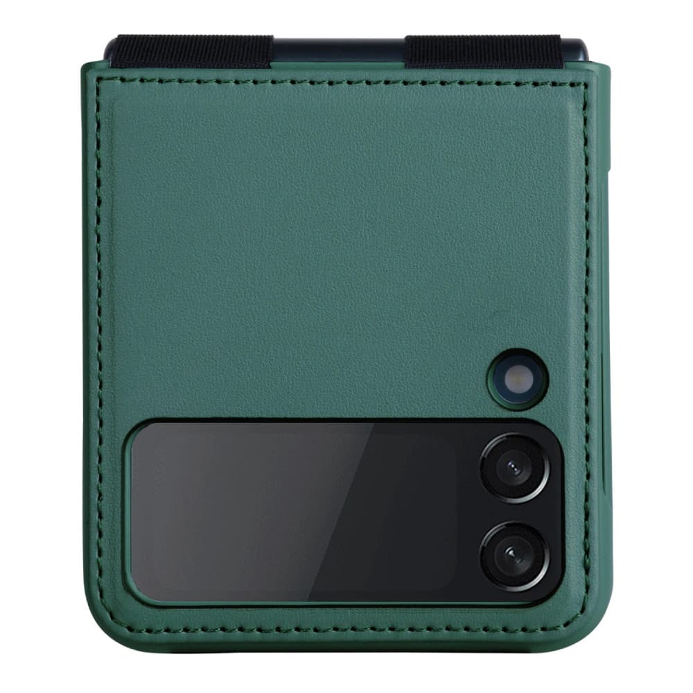 Etui Nillkin Qin Vegan Leather Samsung Galaxy Z Flip 4 tmavě zelené - 2