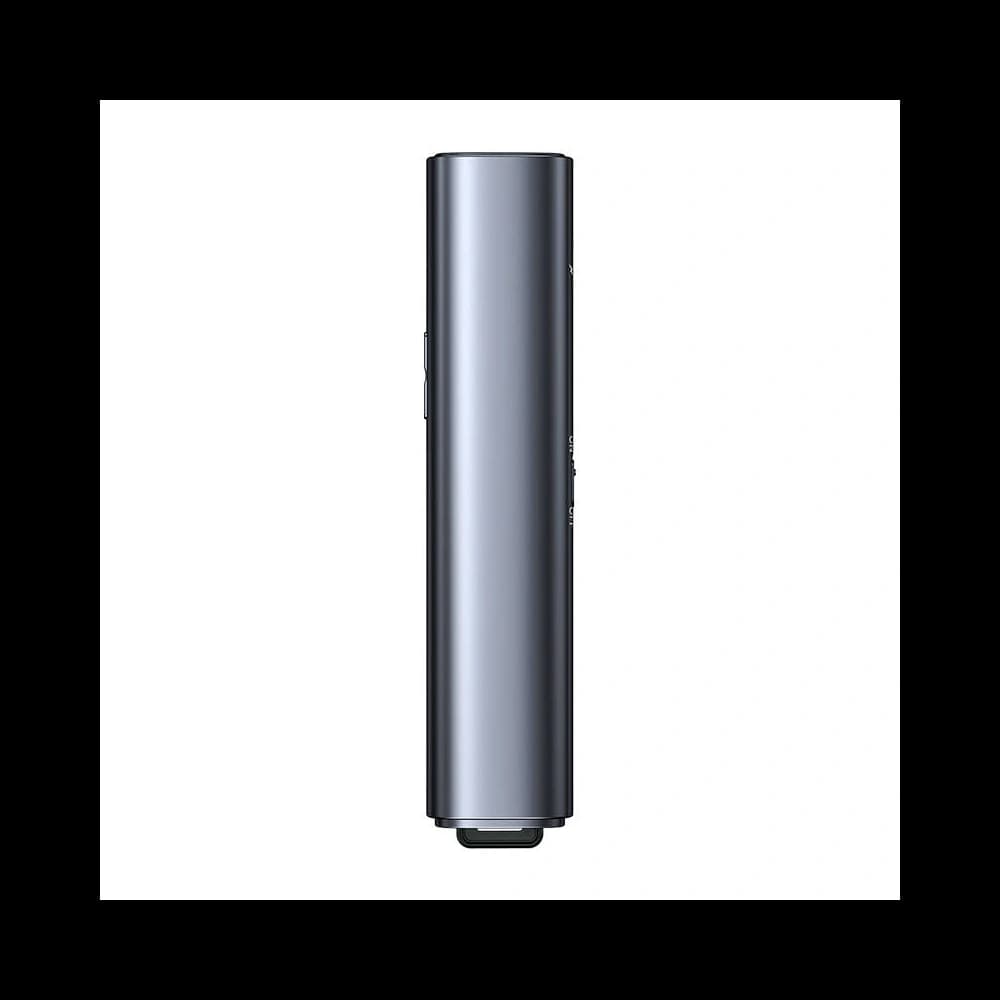 Vícefukční dálkový ovladač Baseus Orange Dot pro prezentace, se zeleným laserovým ukazatelem, akumulátorový (šedý) - 4