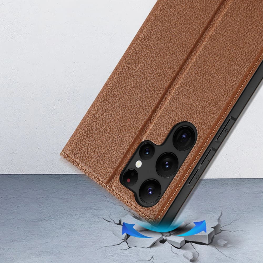 Case Dux Ducis Skin X2 Samsung Galaxy S23 Ultra braun - 13