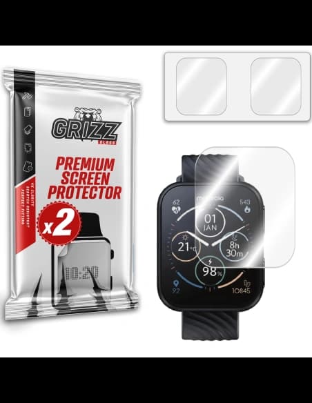 Hybriertes Glas GrizzGlass HybridGlass für Motorola Moto Watch 200