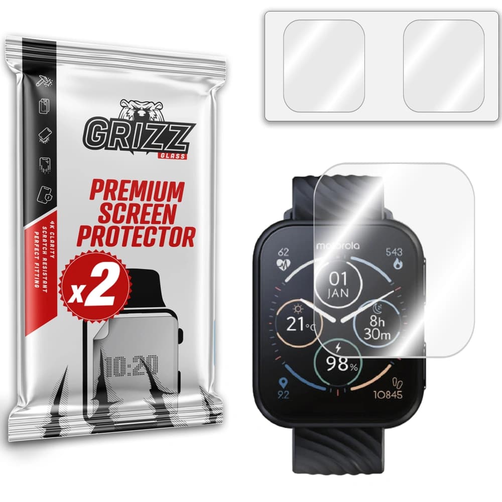 Hybriertes Glas GrizzGlass HybridGlass für Motorola Moto Watch 200 - 1