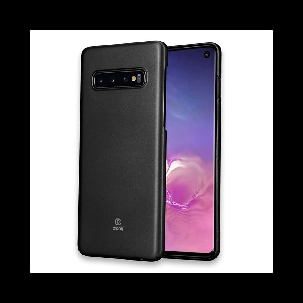 Case Crong Smooth Skin Samsung Galaxy S10+ Plus (schwarz) - 3