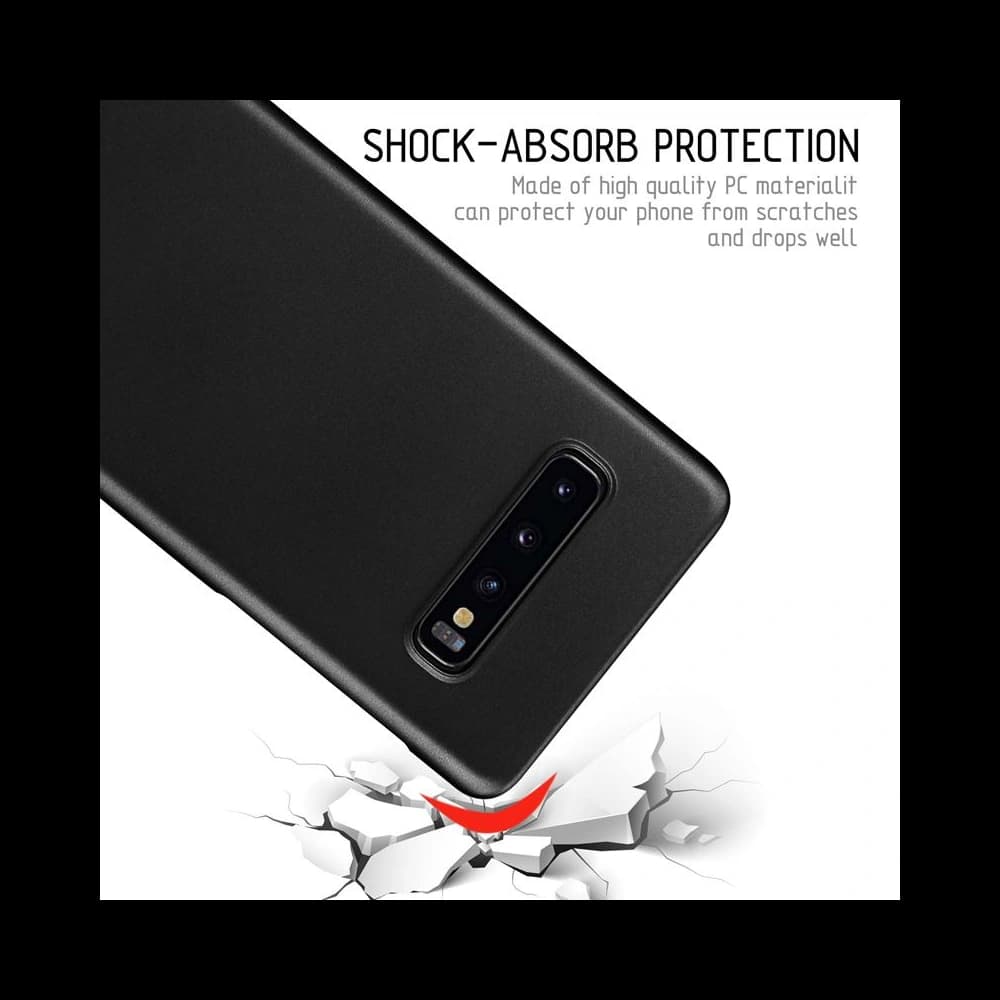 Case Crong Smooth Skin Samsung Galaxy S10+ Plus (schwarz) - 5