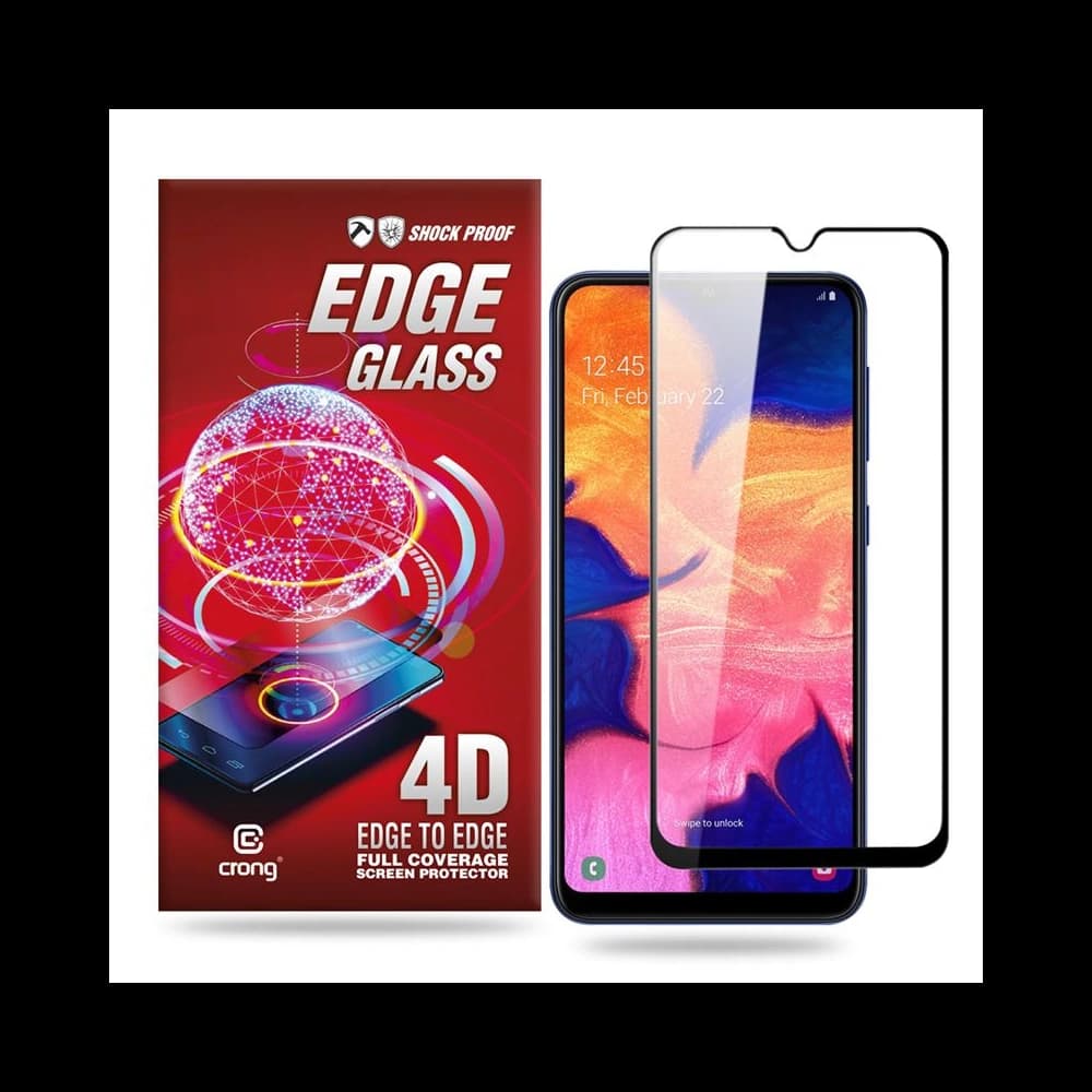 Sticlă securizată Crong Edge Glass 4D Full Glue Samsung Galaxy A10 - 1