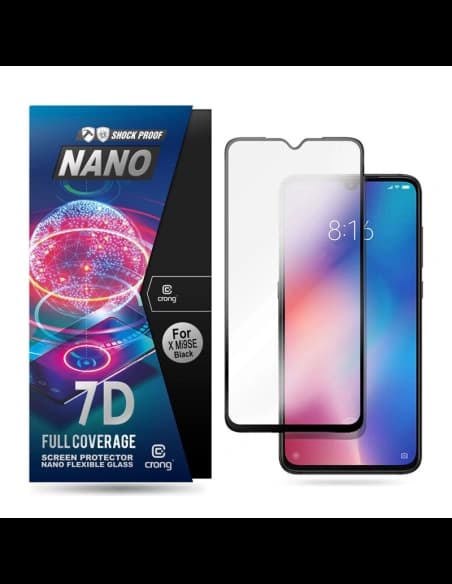 Hybriertes Glas Crong 7D Nano Flexibles Glas Xiaomi Mi 9 SE