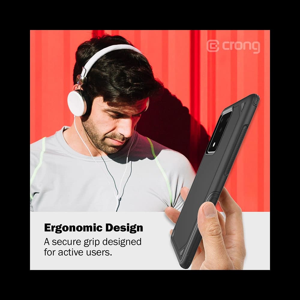 Etui Crong Defender Case Samsung Galaxy S20+ Plus (fekete) - 4