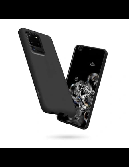 Etui Crong színes borítás Samsung Galaxy S20 Ultra (fekete)