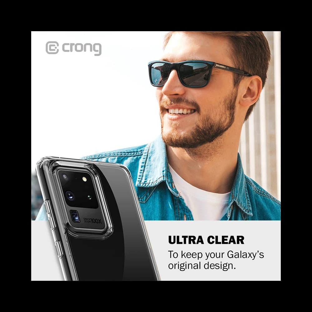 Etui Crong Crystal Shield borító Samsung Galaxy S20 Ultra (áttetsző) - 5