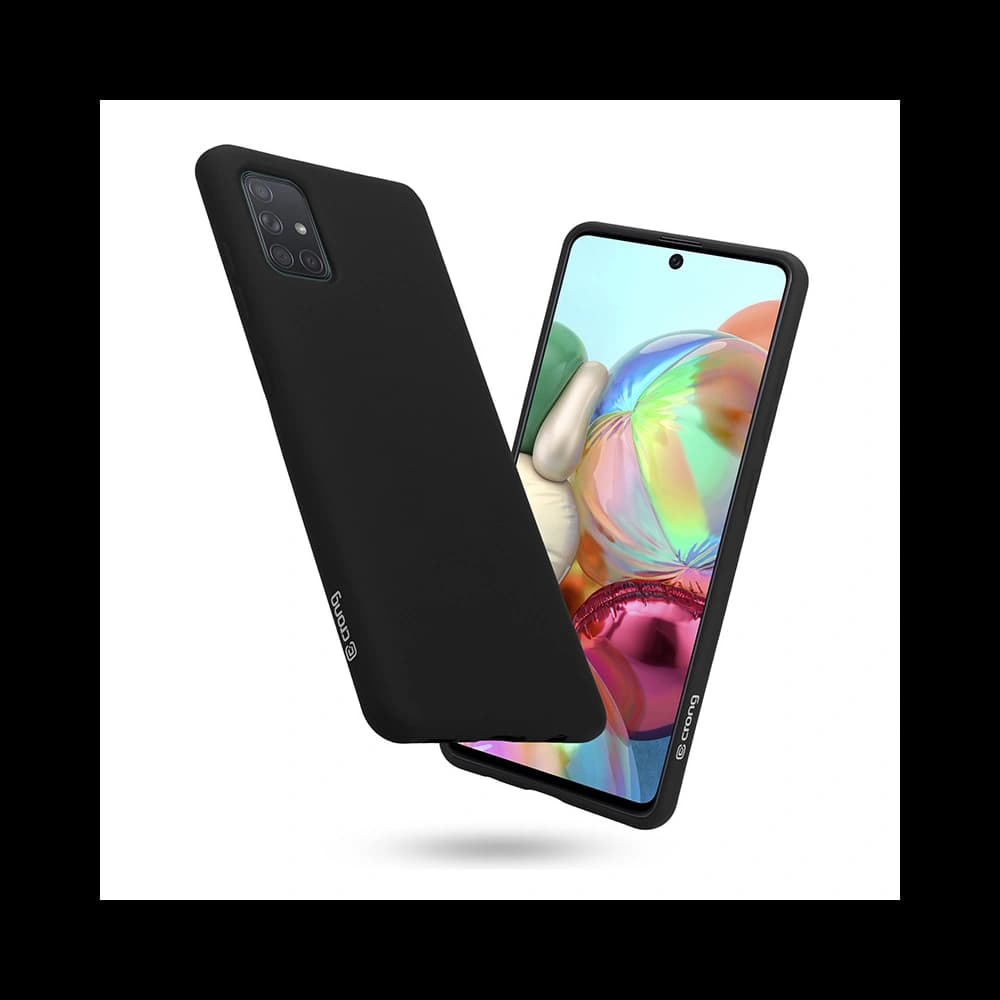 Case Crong Color Cover Samsung Galaxy A71 (schwarz) - 1