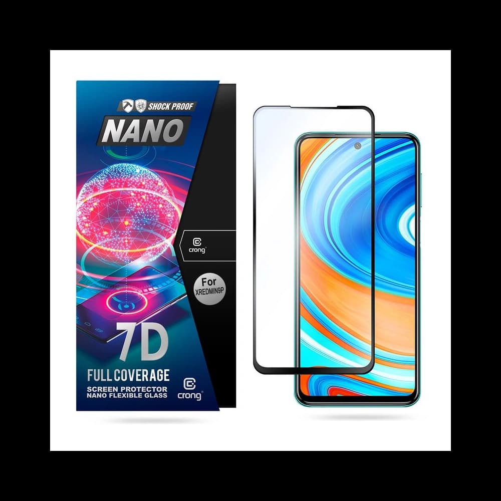 Crong 7D Nano Flexible Glass Xiaomi Redmi Note 9 Pro - 1