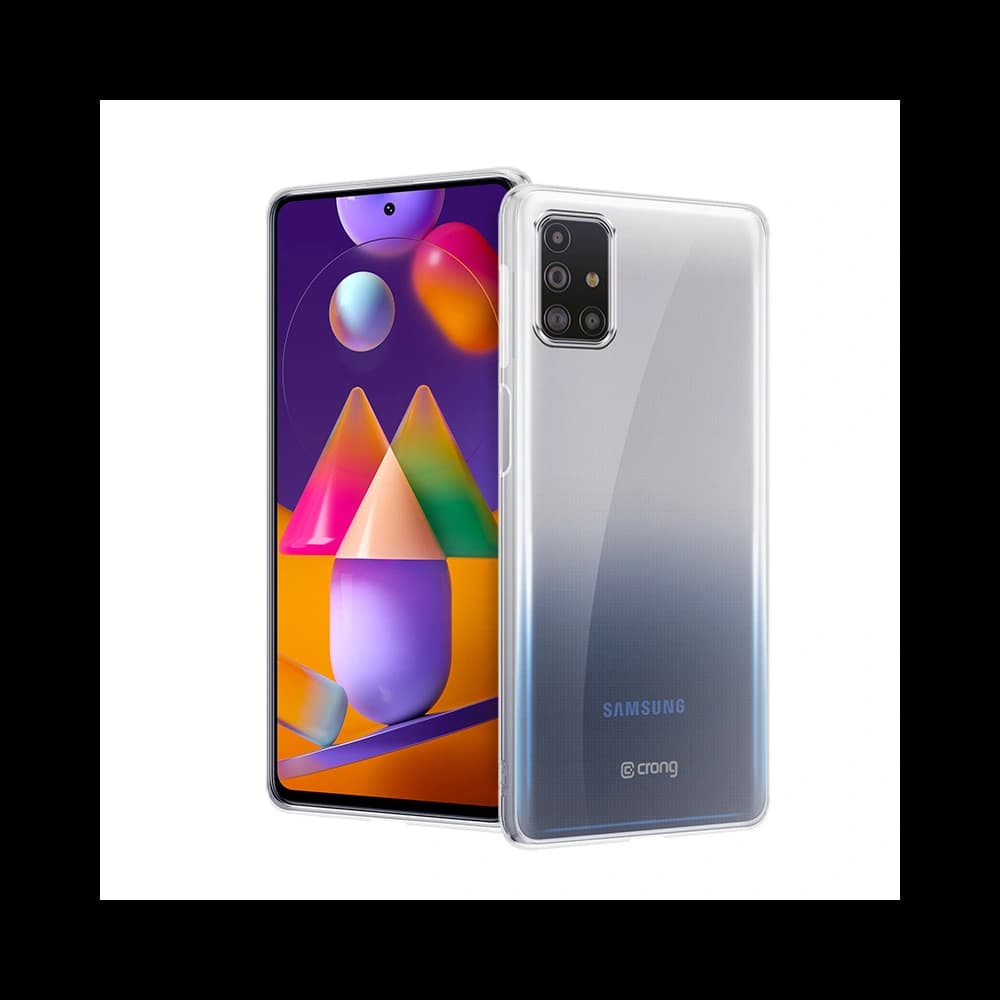 Etui Crong Crystal Slim Cover Samsung Galaxy M31s (průhledný) - 2