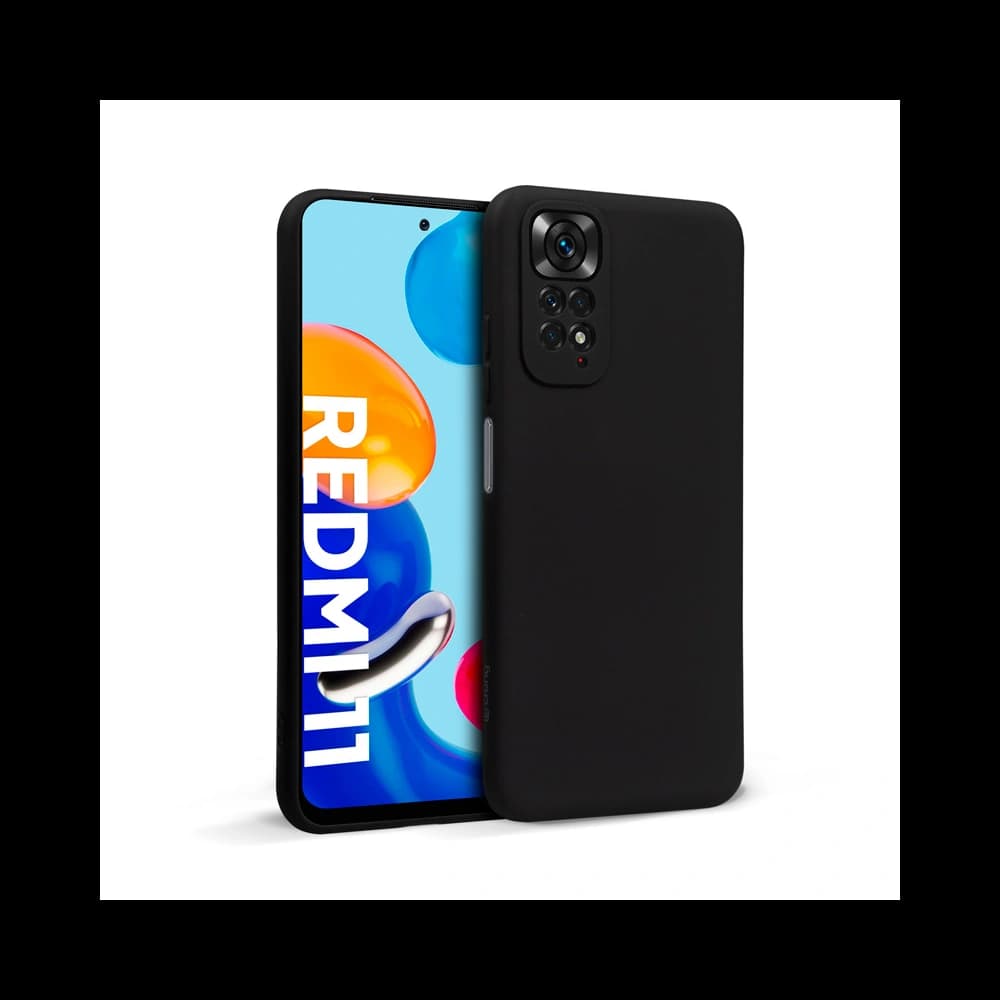 Etui Crong színes borító Xiaomi Redmi Note 11/11S (fekete) - 1