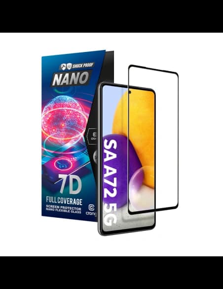 Hybriertes Glas Crong 7D Nano Flexibles Glas Samsung Galaxy A72