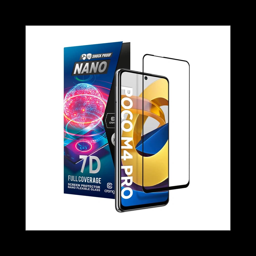 Hybridní sklo Crong 7D Nano Flexible Glass Xiaomi POCO M4 Pro 5G - 1