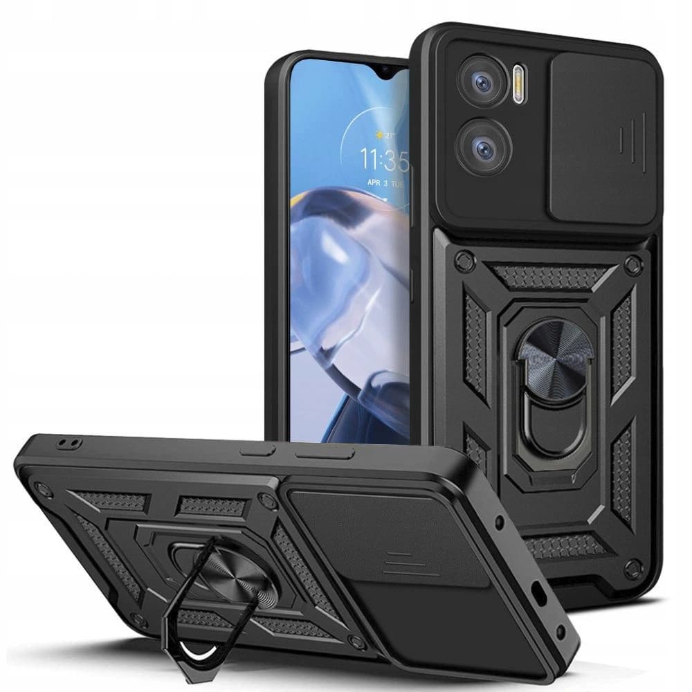 Case Tech-Protect CamShield Pro Motorola Moto E22/E22i Schwarz - 1