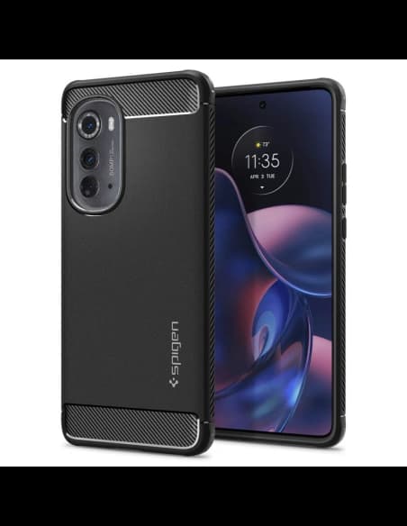 Case Spigen Rugged Armor Motorola Edge 2022 Matt Schwarz