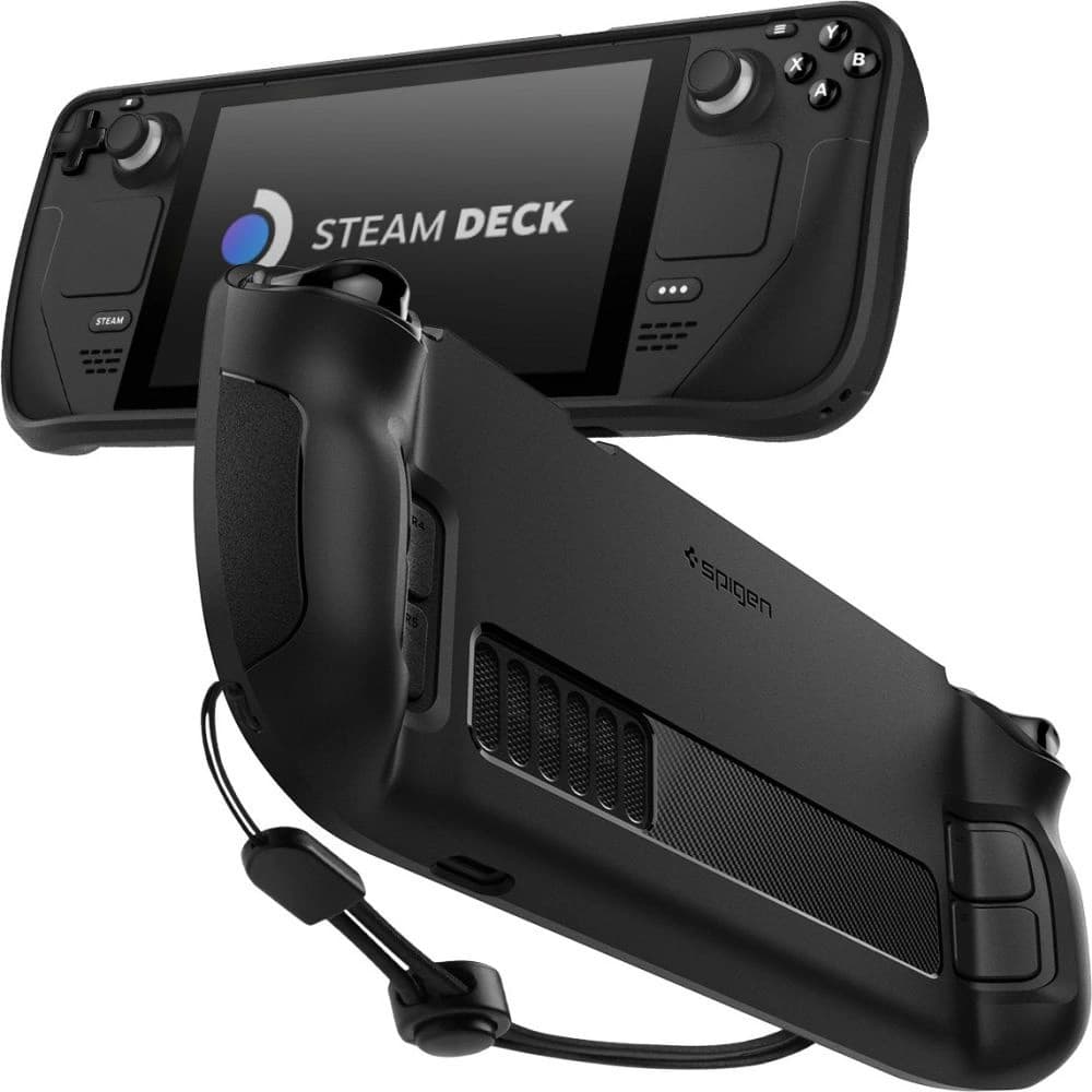 Etui Spigen Rugged Armor Valve Steam Deck LCD / OLED Matná Černá - 1