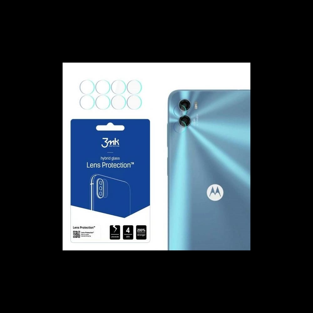Sticlă hibridă pentru obiectivul camerei 3MK Lens Protect Motorola Moto E22s [4 PACK] - 1