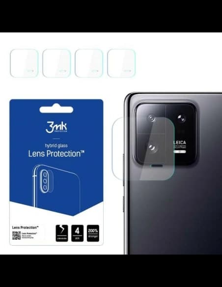 Hybridglas für die Kameraobjektiv 3MK Lens Protect Xiaomi 13 Pro [4 PACK]