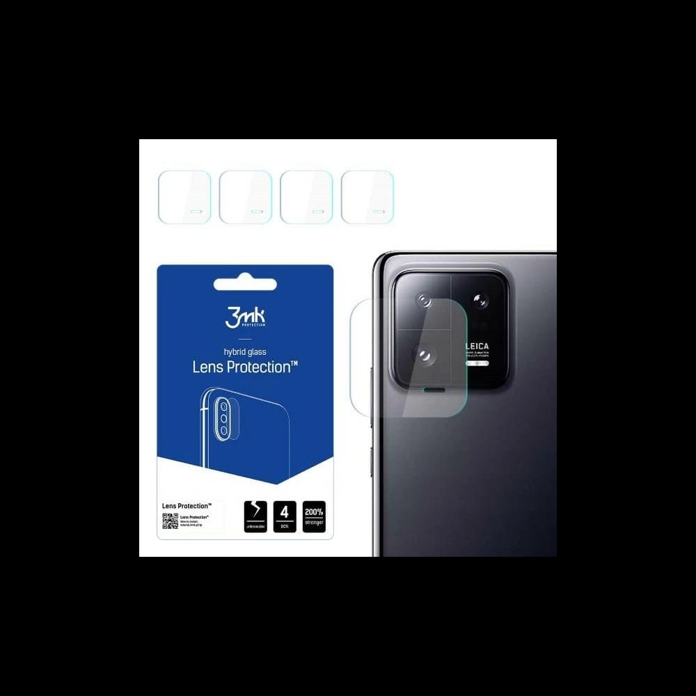 Hibrid üveg fényképezőgép objektívhez 3MK Lens Protect Xiaomi 13 Pro [4 PACK] - 1