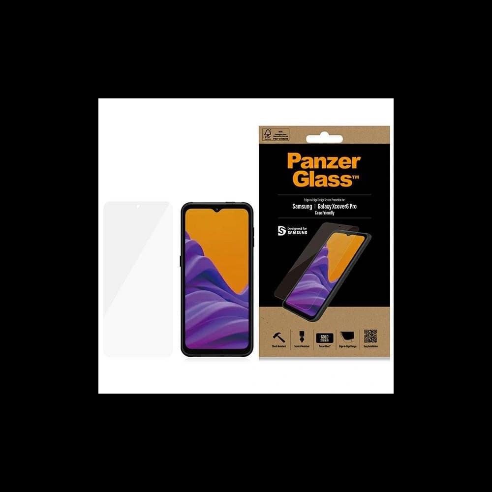 PanzerGlass E2E Anti-Glare Samsung Galaxy Xcover 6 Pro Antibacterial Case Friendly - 1