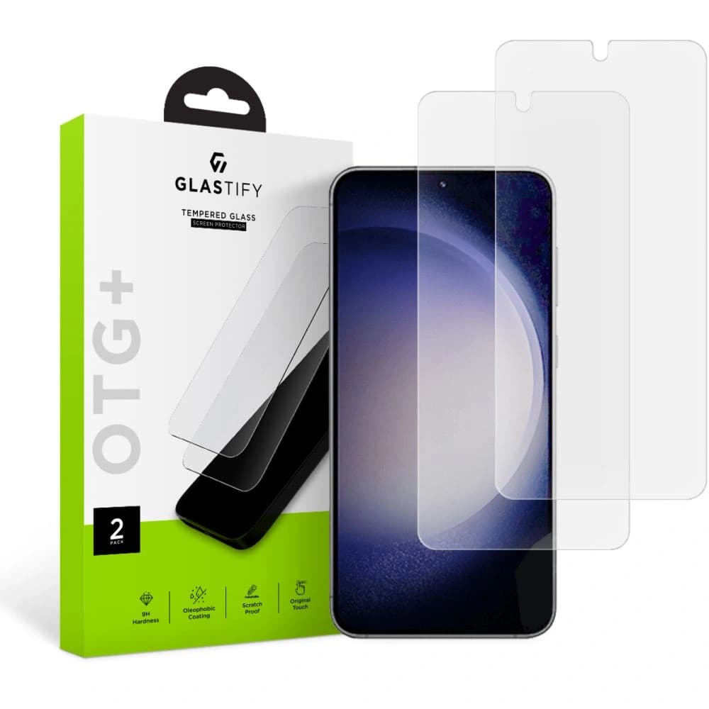 Glastify OTG+ Samsung Galaxy S23 Clear [2 PACK] - 1